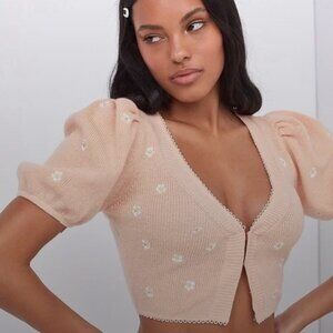For Love and Lemons daisy cropped cardigan